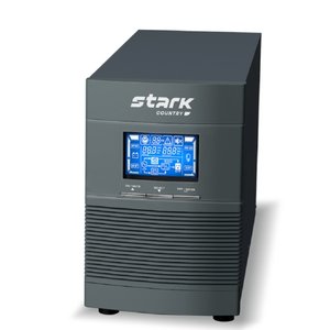 ИБП STARK SC 3000 ONLINE ONE {3000ВА/3000Вт, Online, на пол, 110-300В, 3хЕВРО, Smart-slot/USB/RS232/EPO, БЕЗ АКБ - внеш 8x 4,5-240Ач}{00-00017191}