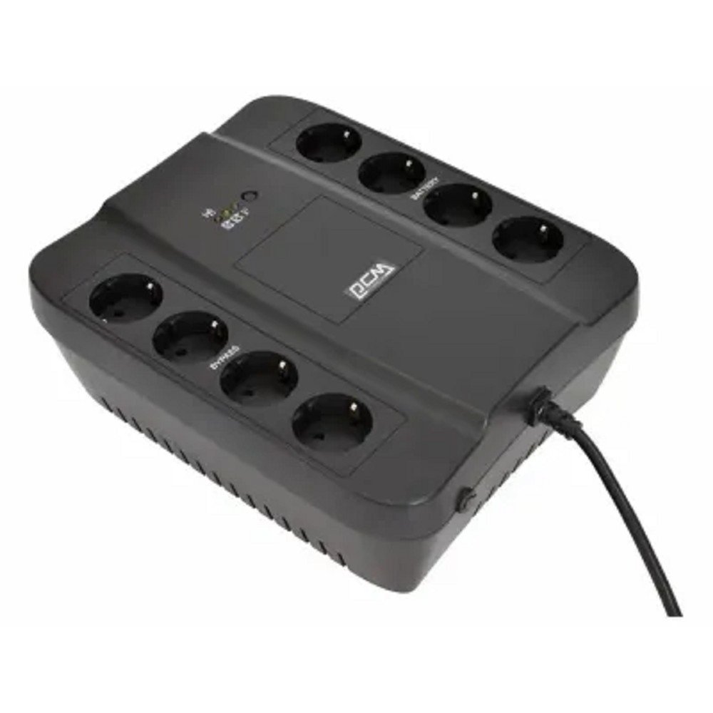 PowerCom Spider SPD-650N ИБП {OffLine, 650VA/390W, Tower, 8xEURO: 4 с резервным питанием, 4 с фильтрацией} (332714)