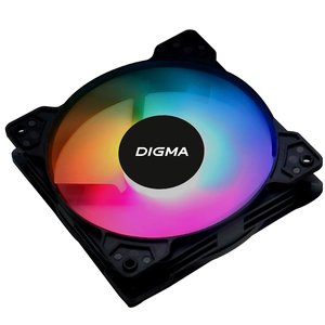 Вентилятор Digma DFAN-FRGB1 RGB 120мм черный 3-pin 4-pin (Molex)Ret