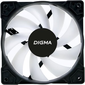 Вентилятор Digma DFAN-FRGB1 RGB 120мм черный 3-pin 4-pin (Molex)Ret
