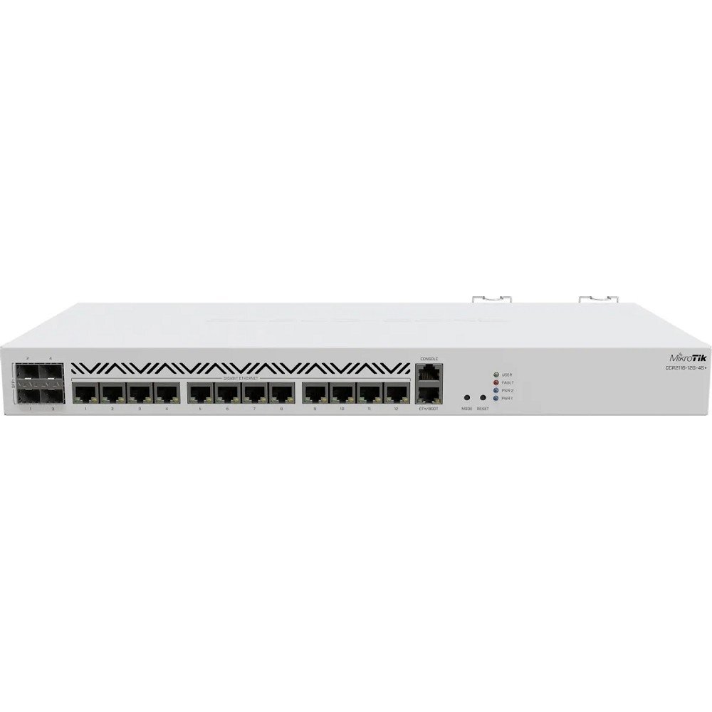 MikroTik CCR2116-12G-4S+ Маршрутизатор проводной, 12*1Gbit RJ45, 4*SFP+