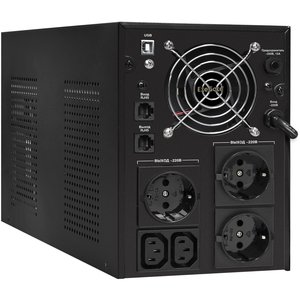 Exegate EX292614RUS ИБП ExeGate SpecialPro UNB-3000.LED.AVR.3SH.2C13.RJ.USB <3000VA/1800W,LED, AVR,3*Schuko+2*C13,RJ45/11,USB, металлический корпус, Black>