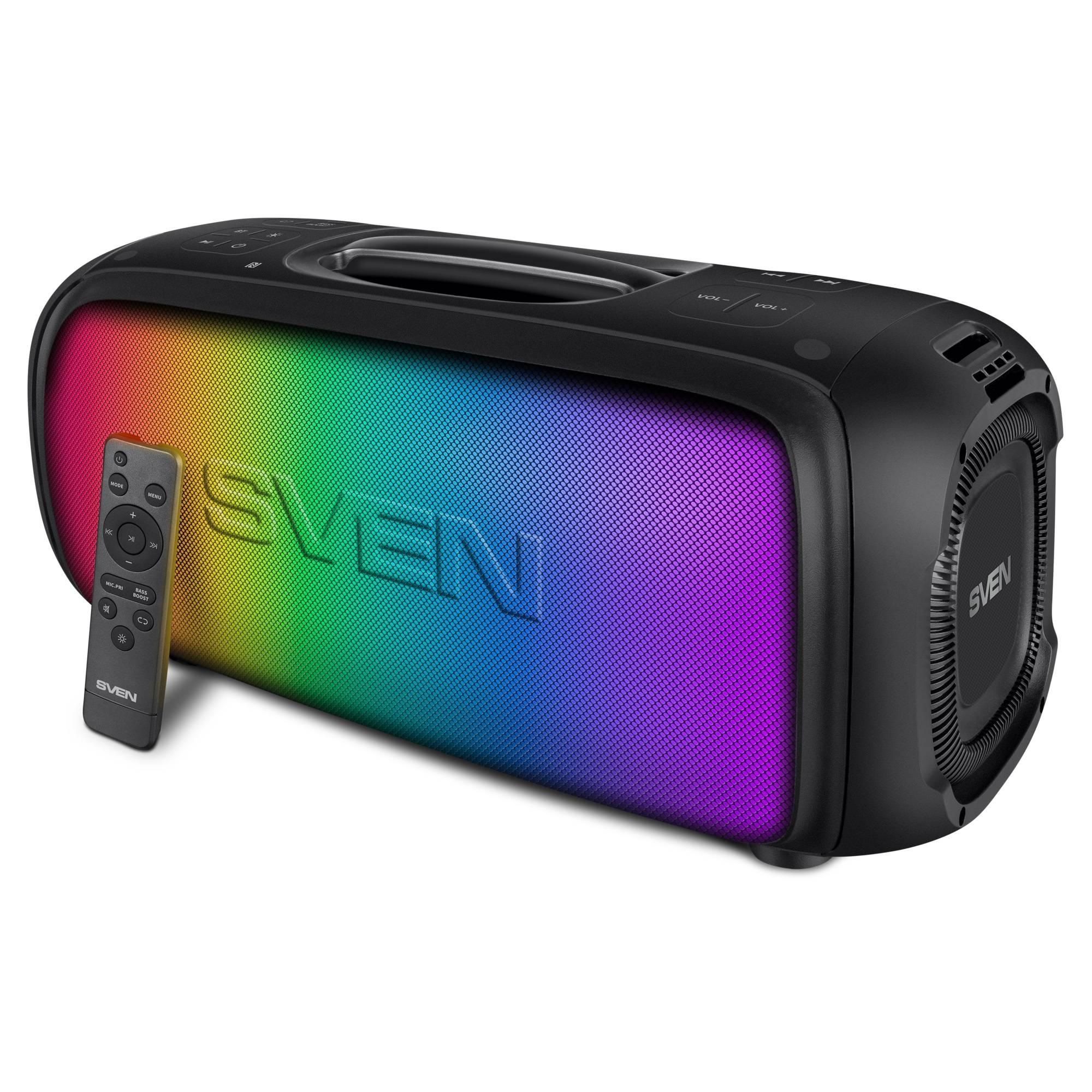 SVEN PS-860, черный (100 Вт, TWS, Bluetooth, FM, USB, microSD, 5400мА*ч), SV-022518