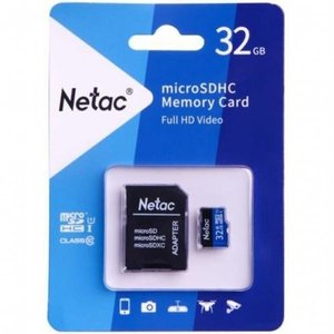 Micro SecureDigital 32GB Netac microSDXC Class10 NT02P500STN-032G-R P500 + adapter
