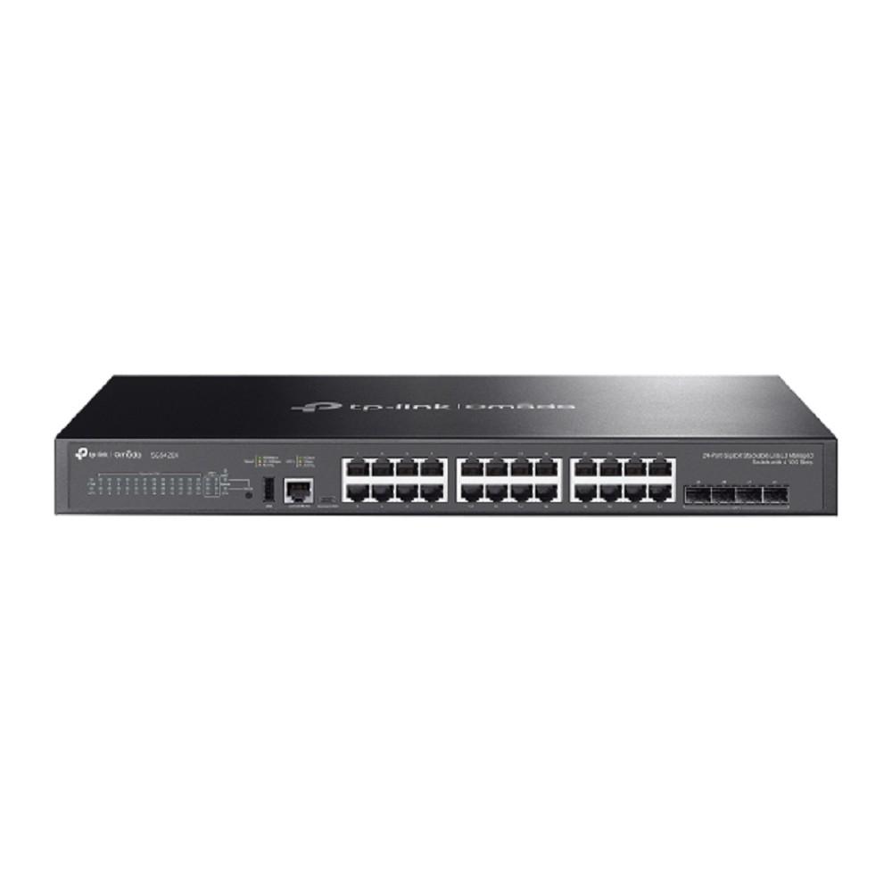 TP-Link SG5428X Omada 24-портовый гигабитный стекируемый управляемый коммутатор уровня L3 с 4 SFP+ слотами 10G