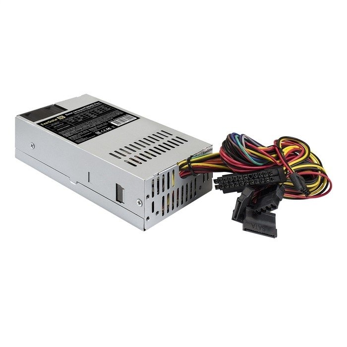 Exegate EX292231RUS Блок питания 350W ExeGate F350AS (Flex ATX, for ITX case, APFC, КПД 80% (80 PLUS), 4cm fan, 24pin, 4pin, 3xSATA, 2xIDE)
