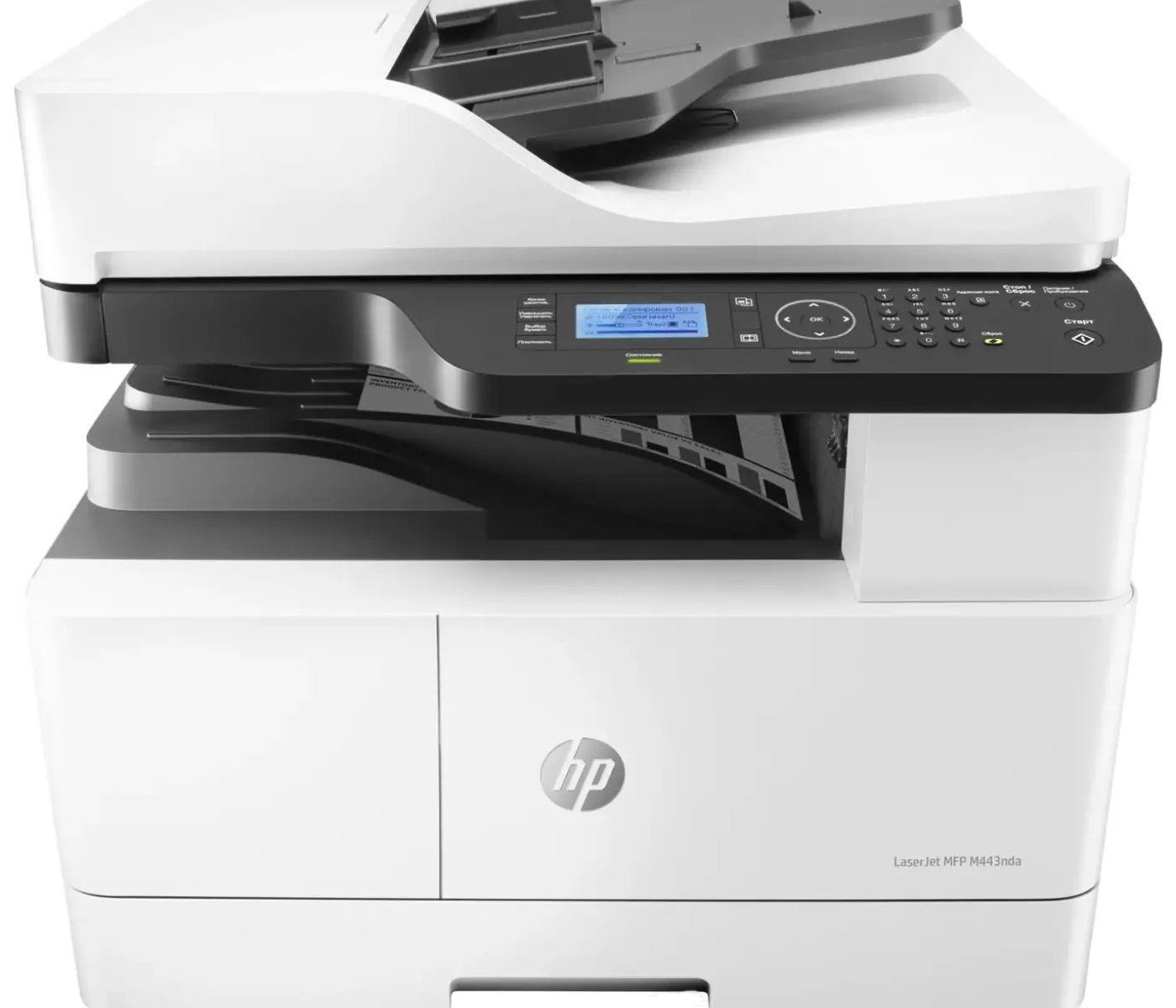 МФУ лазерный HP LaserJet Pro M443nda (8AF72A) A3 Duplex Net белый/черный