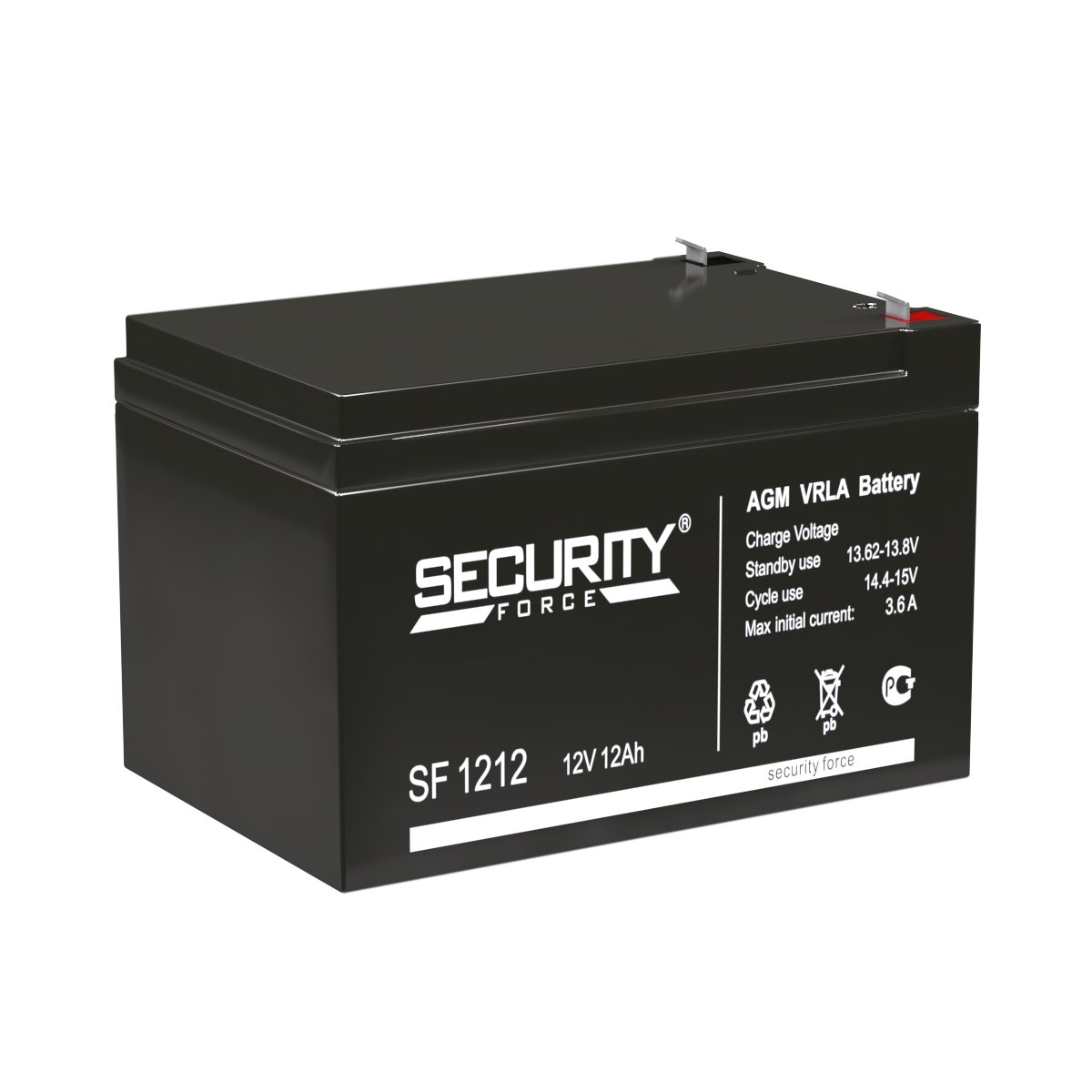 Аккумуляторная батарея Security Force SF 1212, 4614030010001