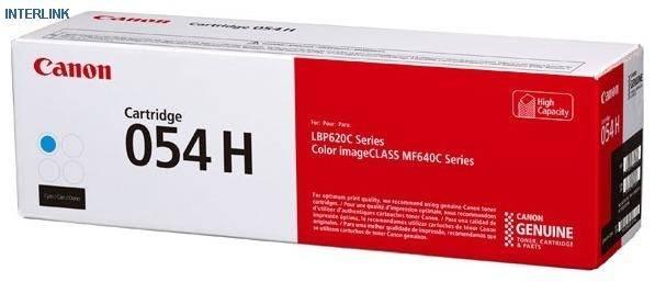 Картридж CANON 054H C голубой, увеличенной емкости   2300 стр, 3027C002