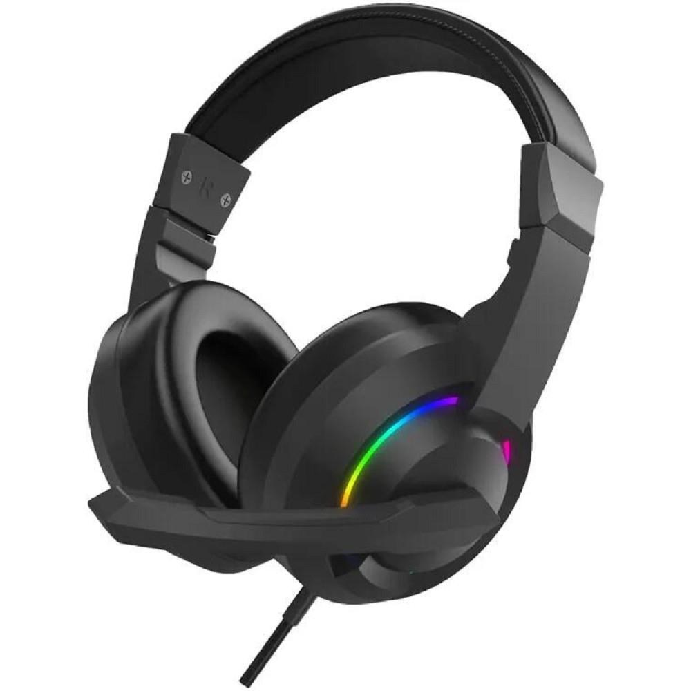 Oklick Наушники с микрофоном Оклик HS-L315G черный 1.8м накладные USB (2007552)