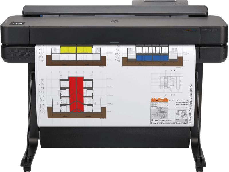 Широкоформатный принтер HP DesignJet T650 (36",4color,2400x1200dpi,1Gb, 25spp(A1),USB/GigEth/Wi-Fi,stand,media bin,rollfeed,sheetfeed,tray50(A3/A4), autocutter,GL/2,RTL, repl. 5ZY62A/5HB10A (5HB10D#B19))