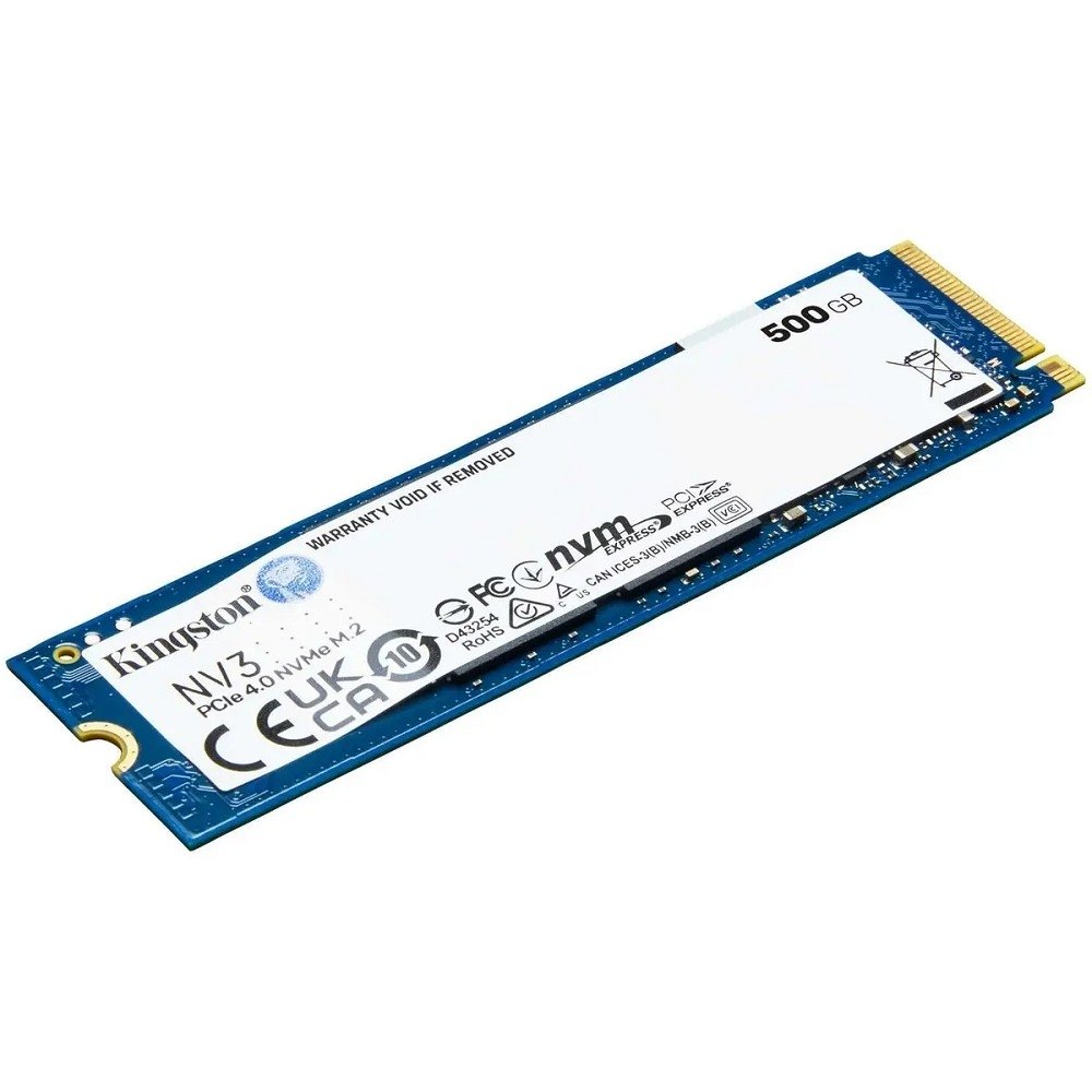 Kingston SSD NV3, 500GB, M.2(22x80mm), NVMe, PCIe 4.0 x4, 3D TLC SNV3S/500G