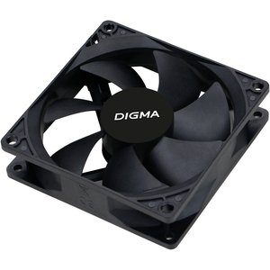 Вентилятор Digma DFAN-90  90мм черный 3-pin 4-pin (Molex)Ret