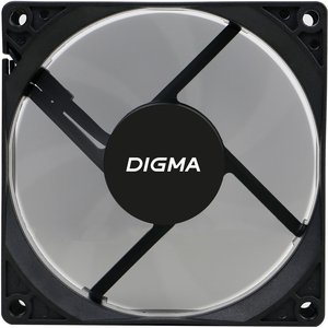 Вентилятор Digma DFAN-90  90мм черный 3-pin 4-pin (Molex)Ret