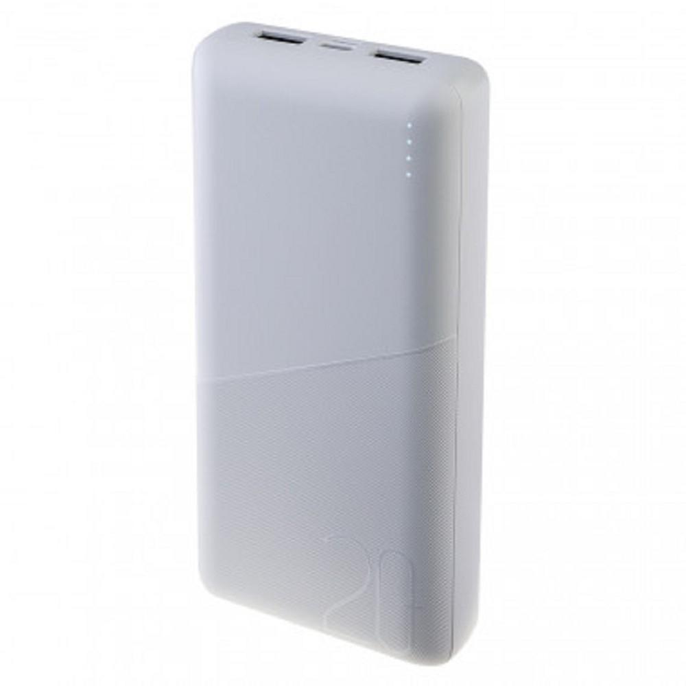 Perfeo Powerbank 20000 mah + In Micro usb+Type-C /Out USB 1 А, 2.1A /White, PF_E2092