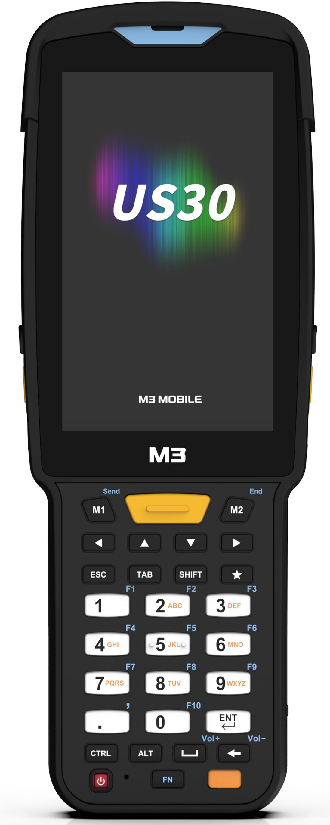 Терминал сбора данных/ Android 13.0 GMS, WVGA, Wi-Fi 6, SE4770 2D Imager Scanner(Straight Shooter/0° Scan), 16MP Rear Camera, BT5.3, NFC(HF), 4G/64G, 30 Keypad , 6700mAh Battery, Hand Strap, Bullet Proof Film, US300D-T2CWRE-HF