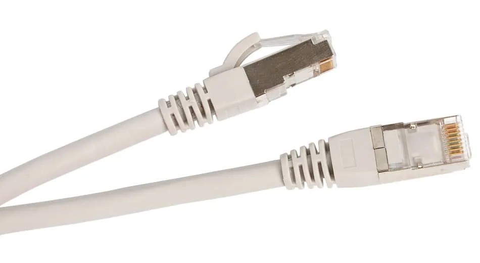 CABEUS PC-SSTP-RJ45-Cat.6a-1m-LSZH Патч-корд S/FTP, категория 6а (10G), 2xRJ45/8p8c, экранированный, серый, LSZH, 1м