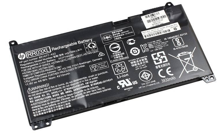 Батарея для HP ProBook 430 G4/430 G5/440 G4/440 G5/450 G4/450 G5/470 G4/470 G5 (851610-850/HSTNN-LB7I/RR03XL) 48Wh 3cell, 851610-855-SP