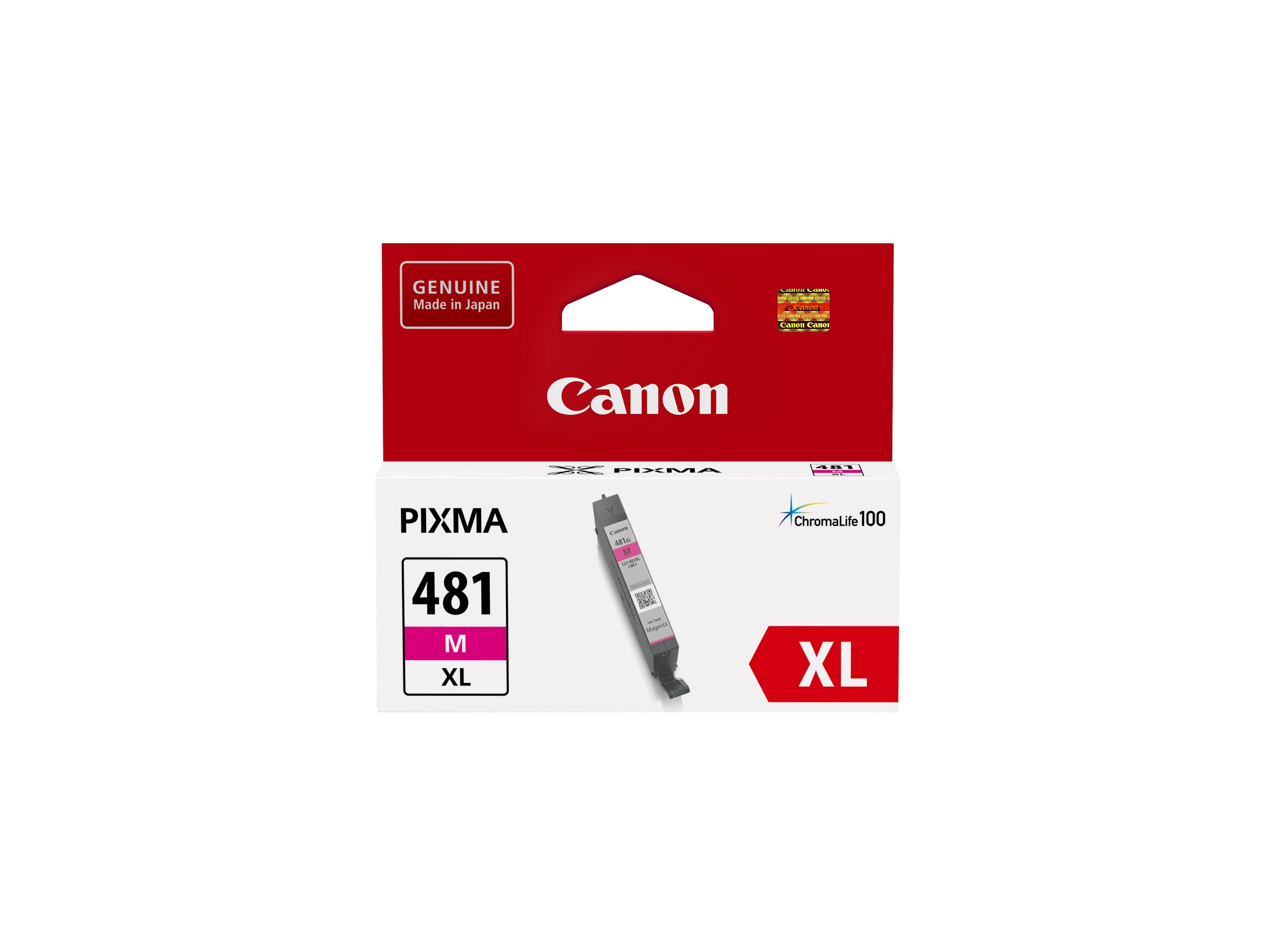 Картридж CANON CLI-481XL M пурпурный, увеличенной емкости, 466 стр, 2045C001