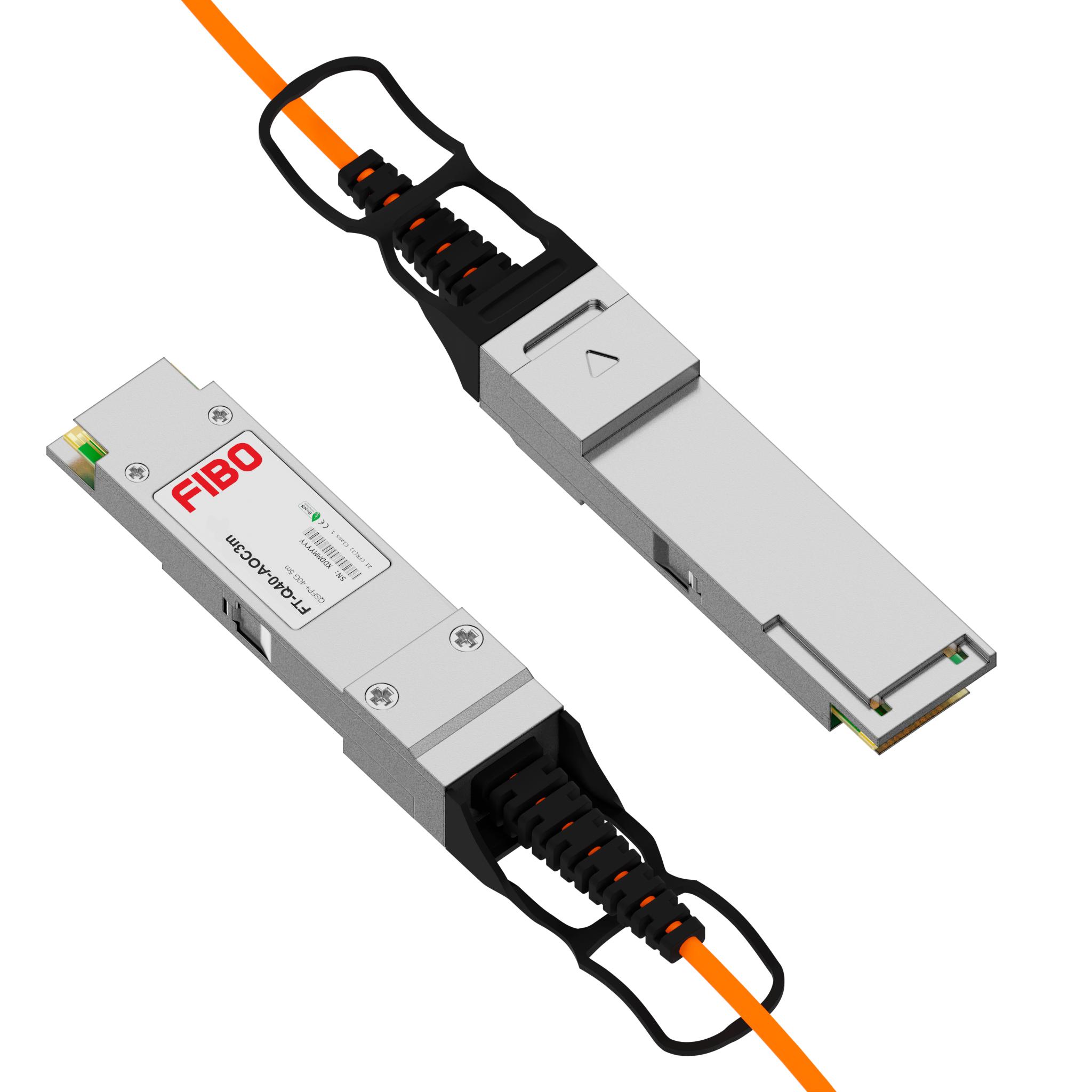 Кабель/ FIBO FT-Q40-AOC3m QSFP+ AOC модуль, оптический кабель, 3 метра