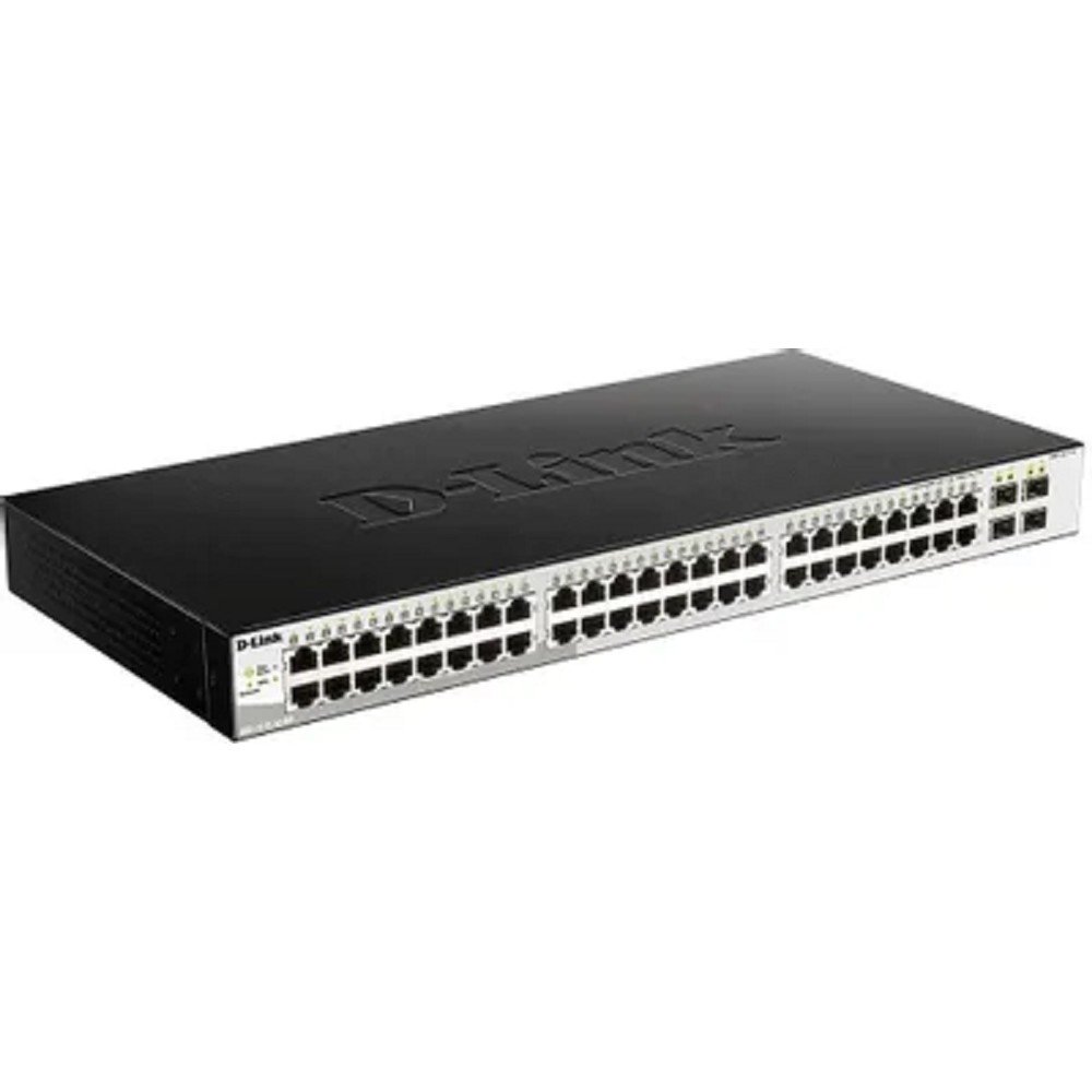 D-Link DGS-1210-52/ME/B1A Управляемый L2 коммутатор, 48x1000Base-T, 4x1000Base-X SFP, AC 220В/DC 12В(с возможностью мониторинга статуса питания коммутатора)