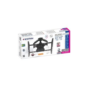 Kromax ATLANTIS-46 серый 22"-65" макс.45кг настенный поворотно-выдвижной и наклонный, 20259