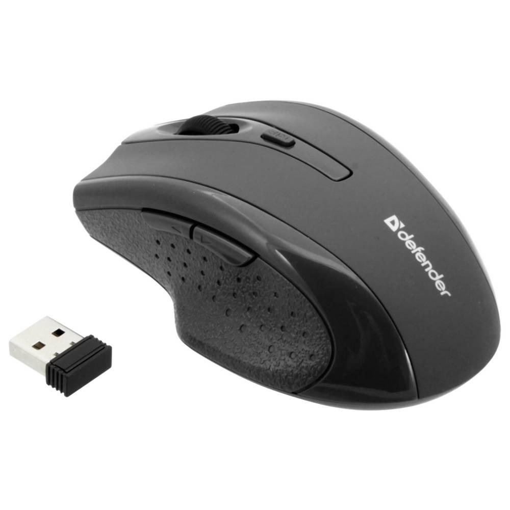 Defender Мышь беспроводная оптическая Accura MM-365 черный,6 кнопок, 800-1600 dpi, 52365
