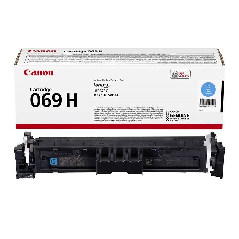 Картридж CANON 069H C голубой, увеличенной емкости  5500 стр, 5097C002
