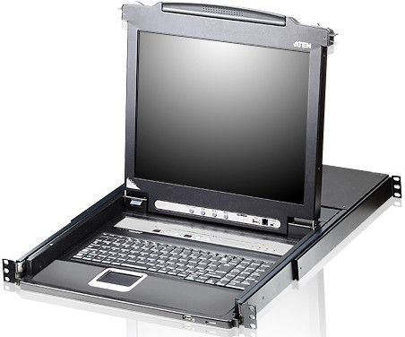 16-портовый KVMP-переключатель с ЖК-дисплеем Slideaway/ATEN, CL5716MR