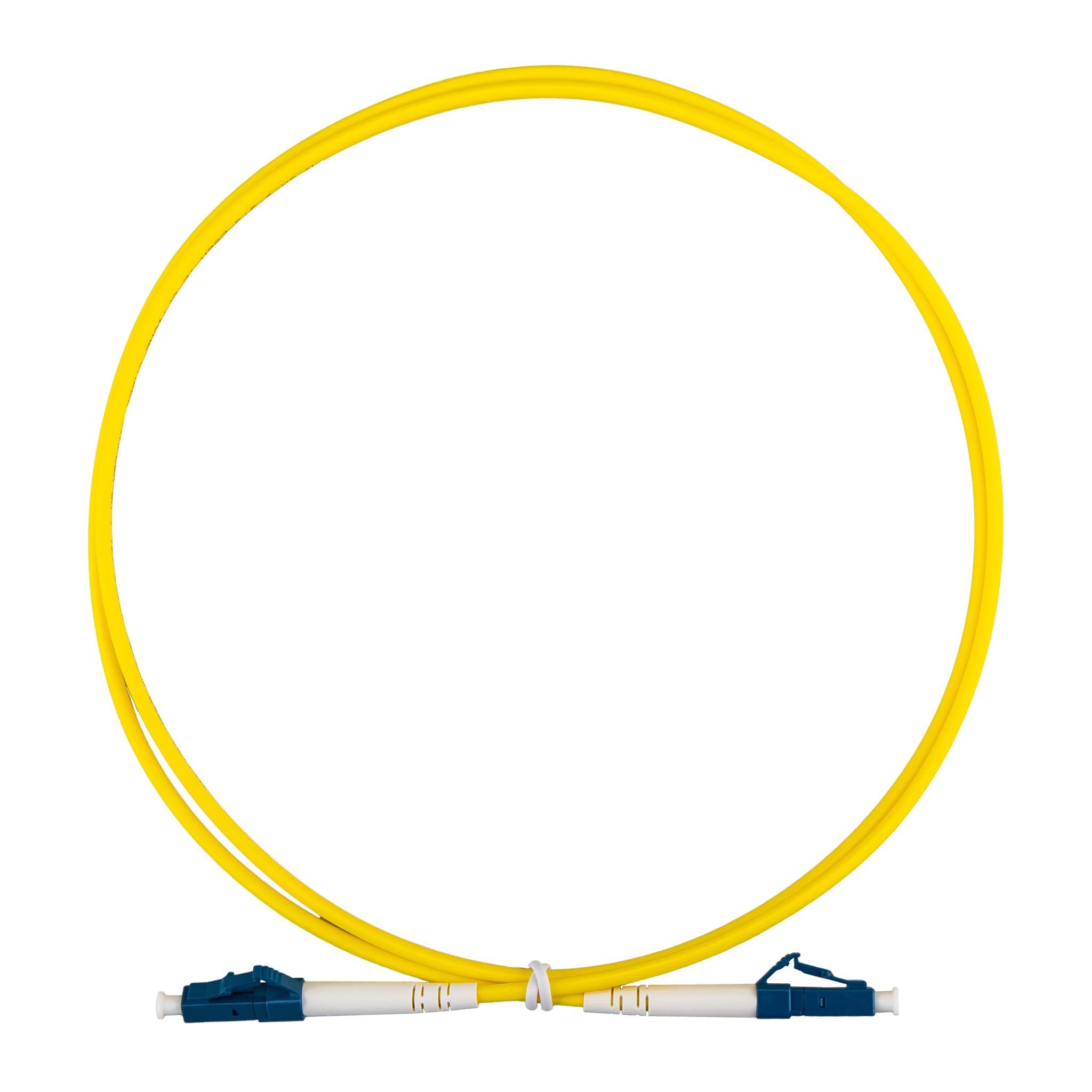 Rexant (50-1110-1) Патч-корд оптический одномодовый (SM) 9/125 OS2 разъемы zip-cord SC/UPC-SC/UPC 3мм Simplex LSZH 1м желтый