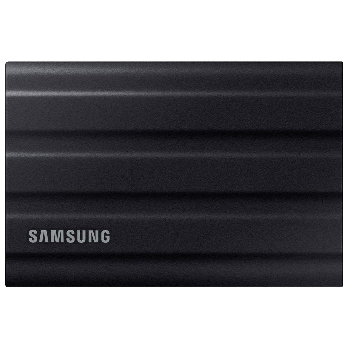 Внешние HDD и SSD/ Samsung External SSD T7 Shield, 1TB, Type C-to-C/A, USB 3.2 Gen2, R/W 1050/1000MB/s, IP65, 88x59x13mm, 98g, Black (12 мес.), MU-PE1T0S/WW
