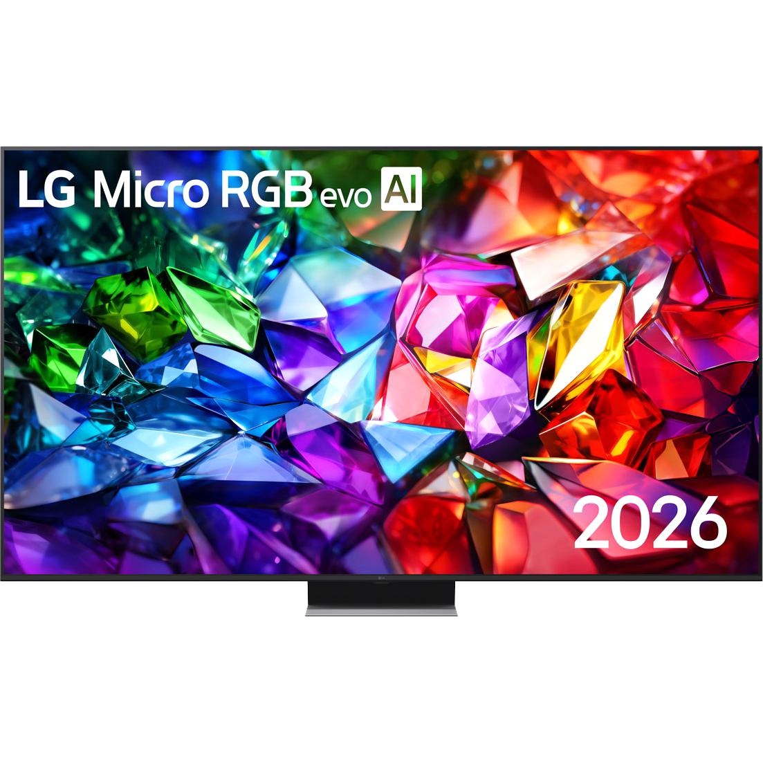 Телевизор ЖК 86'' LG/ 86", Ultra HD, MicroRGB LED, Ultra Dimming Technology, 11 AI Super Upscaling 5K, Smart TV (WebOS 26), Wi-Fi 6, DVB-T2/C/S2, MR, 120Hz Native (VRR 165Hz), 2.2ch (40W), 4хHDMI, 2хUSB, 2 Pole, черный графит, 2026, 86MRGB96B6B.ARUG