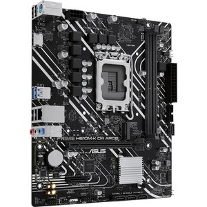 ASUS PRIME H610M-K D4 ARGB (Socket 1700, mATX, 2xDDR4(64GB), HDMI 2.1, 1xPCIe 4.0x16/1xPCIe 3.0/1xLAN, 4xSATA 6Gb/s, 1xM.2, 2xUSB 3.2, 4xUSB 2.0, 1xPS/2)