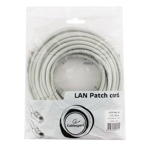 Cablexpert Патч-корд UTP PP6U-10M кат.6, 10м, литой, многожильный (серый)