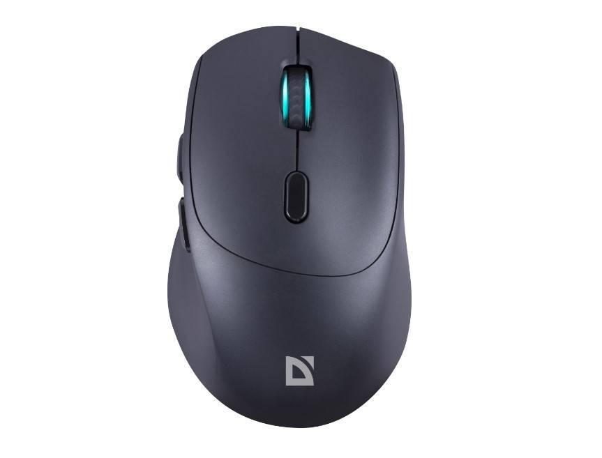 Defender Мышь беспроводная оптическая Effect X  MS-095 черный,6D,800-1600dpi,бесшумная, 52095