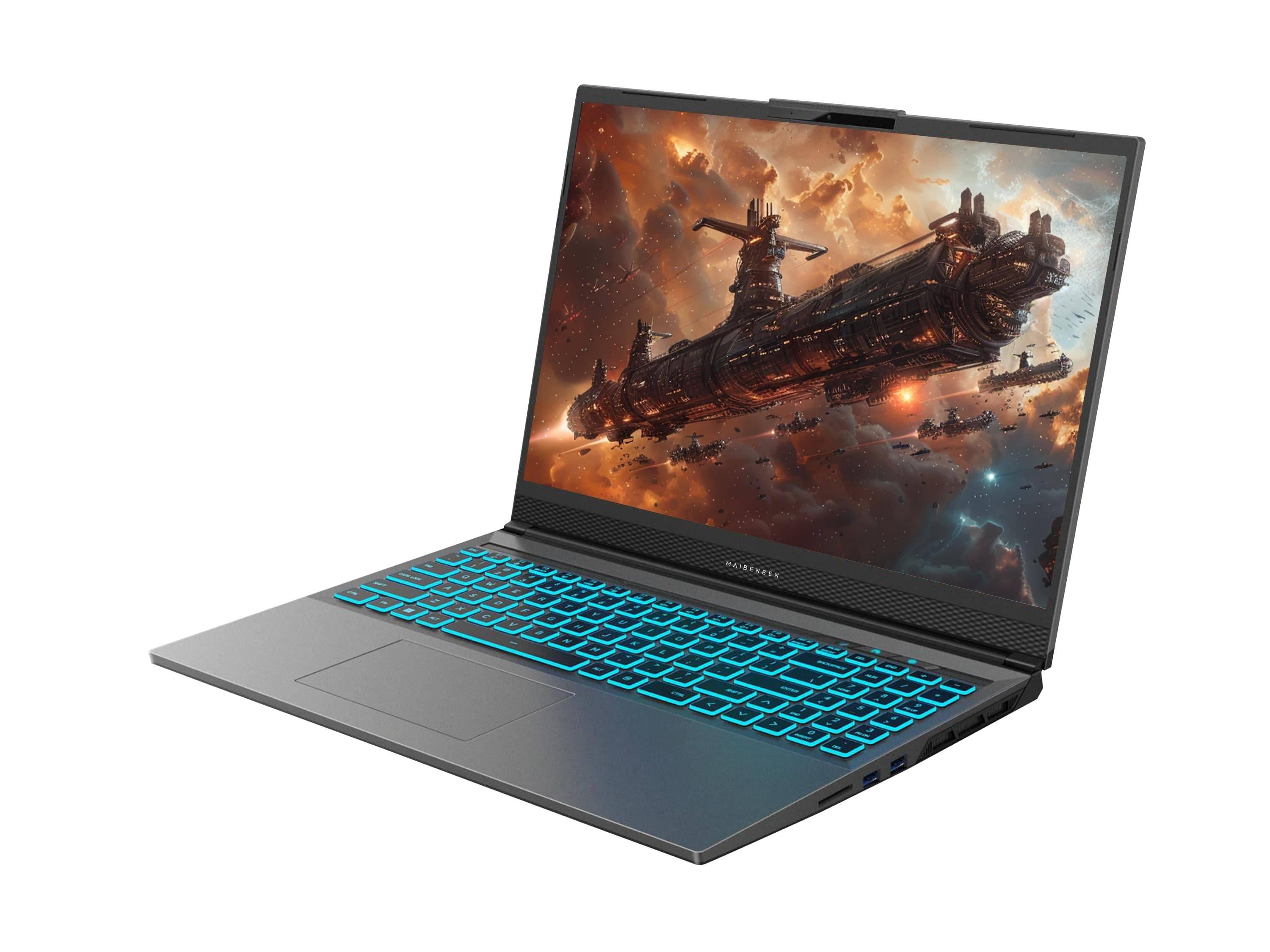 Ноутбук Maibenben X16A-R77435 16" WUXGA IPS 120Hz, AMD R7-7445HS, 16Gb, 512Gb SSD, NVidia RTX3050 4Gb, Linux, серый (X16, X16A-R774350F2RLG4E10