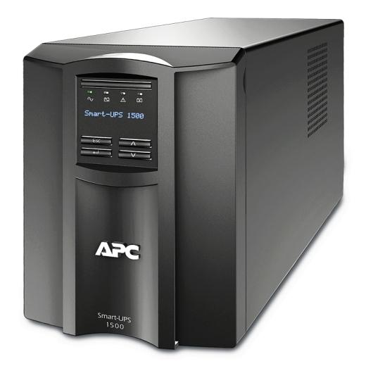 Источник бесперебойного питания APC Smart-UPS 1500VA/1000W, Line-Interactive, LCD, Out: 220-240V 8xC13 (4-Switched), SmartSlot, USB, SmartConnect, Black, 1 year warranty (замена SMT1500I), SMT1500IC
