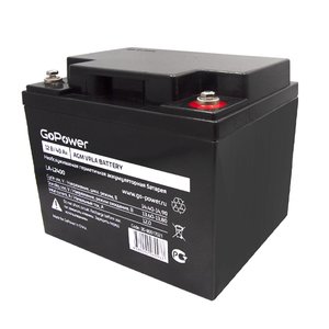 Аккумулятор свинцово-кислотный GoPower LA-12400 12V 40Ah клеммы под болт M6, 00-00017021