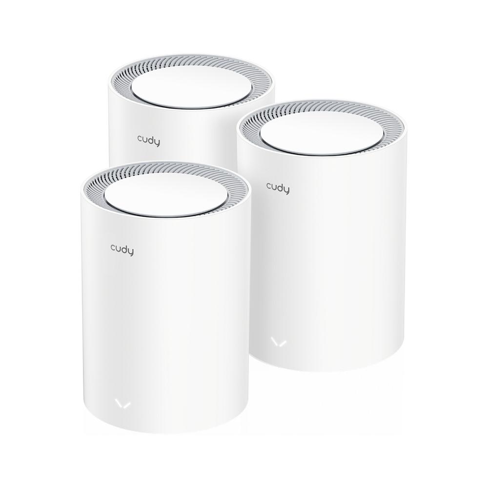 Wi-Fi Mesh-система/ AX3000 Wi-Fi 6 Mesh 2.5G Solution 2-Pack, Dual-Band,  Chipset MT7981BA+MT7976CN+RTL8221B, 802.11ax/ac/a/b/g/n,  2402Mbps at 5GHz + 574Mbps at 2.4GHz,  2.5G WAN+GE LAN, 5 internal antennas,  MU-MIMO, DDNS, Zerotier/Wireguard/OpenVPN/IPSec/L2TP/PPTP VPN, DNS over Cloudflare/Google/Quad9, IPv6, Seamless Roaming, WPA3, TR069/TR098/TR111/TR181,easyMesh R3 Optional,  Ver 2.0, Cudy Mesh, Cudy APP, M3000(2-Pack)