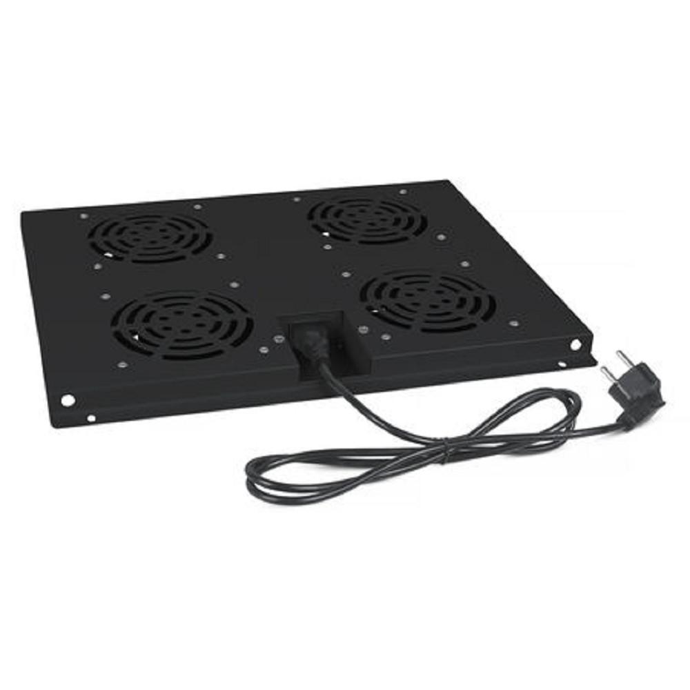 CABEUS TRAY-60-BK Модуль вентиляторный с 4-я вентиляторами для установки в напольные шкафы серии SH-05C, ND-05C глубин