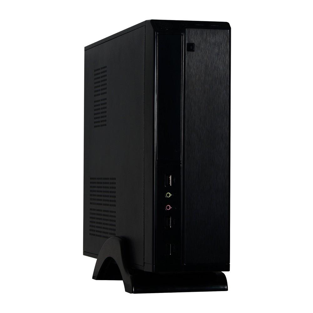 Exegate EX268690RUS Корпус MiniITX Exegate MI-207 Black, miniITX/mATX, <M400, 80mm>, 2*USB, Audio