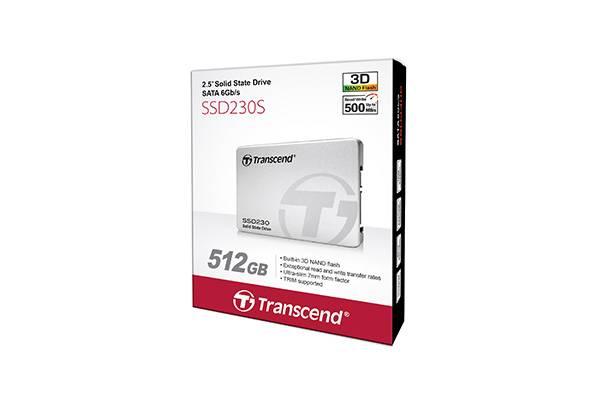 Твердотельный диск 512GB Transcend, 230S, 3D NAND, SATA III [R/W - 560/520 MB/s], TS512GSSD230S