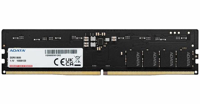 Оперативная память ADATA DDR5 DIMM 32GB 5600MHz 1*32GB 46-45-45 SINGLE TRAY, AD5U560032G-S