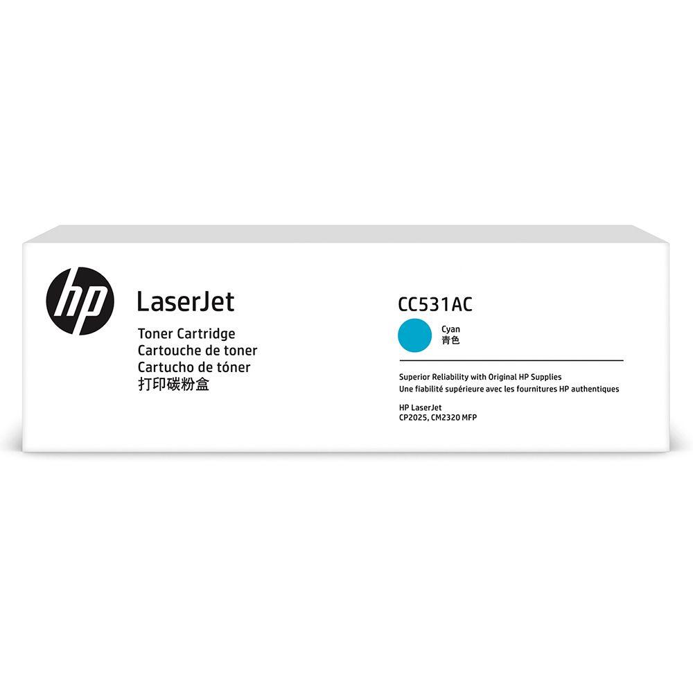 Контрактный картридж HP 304A лазерный голубой (2800 стр), CC531AC