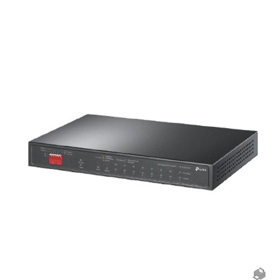 TP-Link TL-SG1210PP Настольный коммутатор с 9 гигабитными портами (6 портов PoE+, 2 порта PoE++) и комбинированным гигабитным портом RJ45/SFP