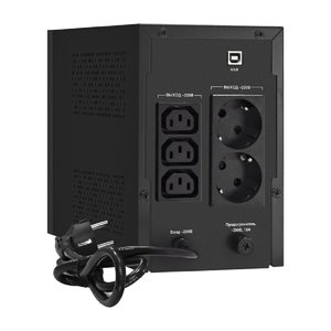 Exegate EX292794RUS ИБП ExeGate SpecialPro UNB-1200.LED.AVR.2SH.3C13.USB <1200VA/750W, LED, AVR, 2*Schuko+3*C13, USB,съемн.кабель, металлический корпус, Black>