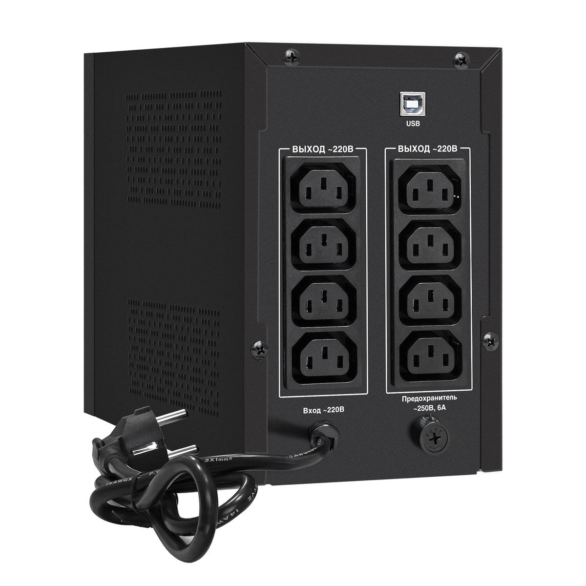 Exegate EP285500RUS ИБП ExeGate SpecialPro Smart LLB-1500.LCD.AVR.C13.RJ.USB <1500VA/950W, LCD, AVR, 6*IEC-C13, RJ45/11, USB, Black>