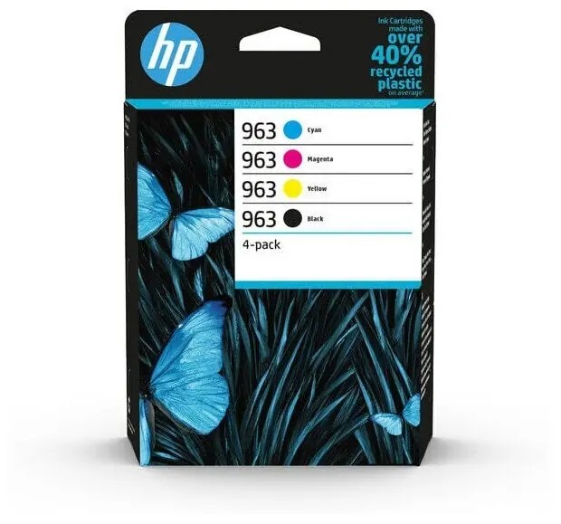 Картридж HP 963, набор 4 цвета (1000/700*3 стр), 6ZC70AE