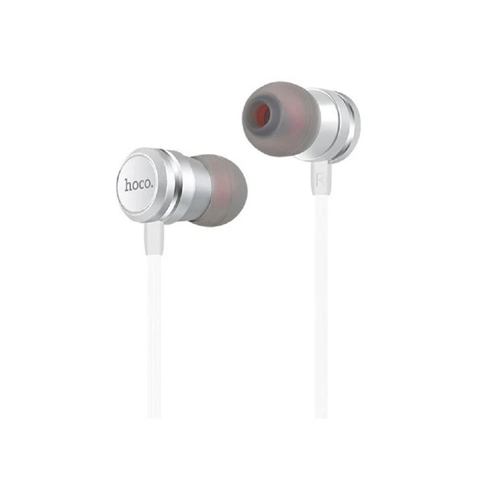 HOCO M16/ Наушники + микрофон/ Кнопка ответа/ 1.2м/ 3.5 mm jack/ Silver, 51718