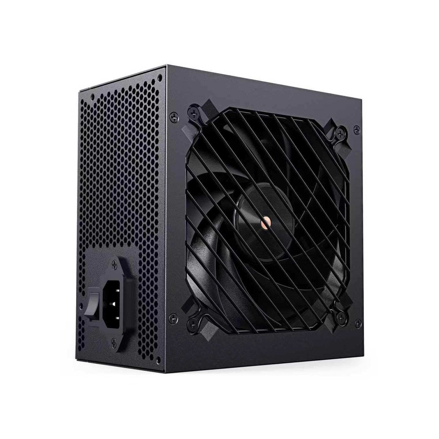 Блок питания CBR ATX 750W 80+ Bronze, DC-DC, APFC, 0.6mm, 24pin, 1*8-pin(4+4P), 2*6+2pin, 3*SATA, 4*IDE, 12cm fan, 1.2м кабель питания, черный [PSU-ATX750-12GM] BOX